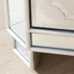Z Gallerie Simplicity Mirrored 5 Drawer Tall Chest><noscript><img width=