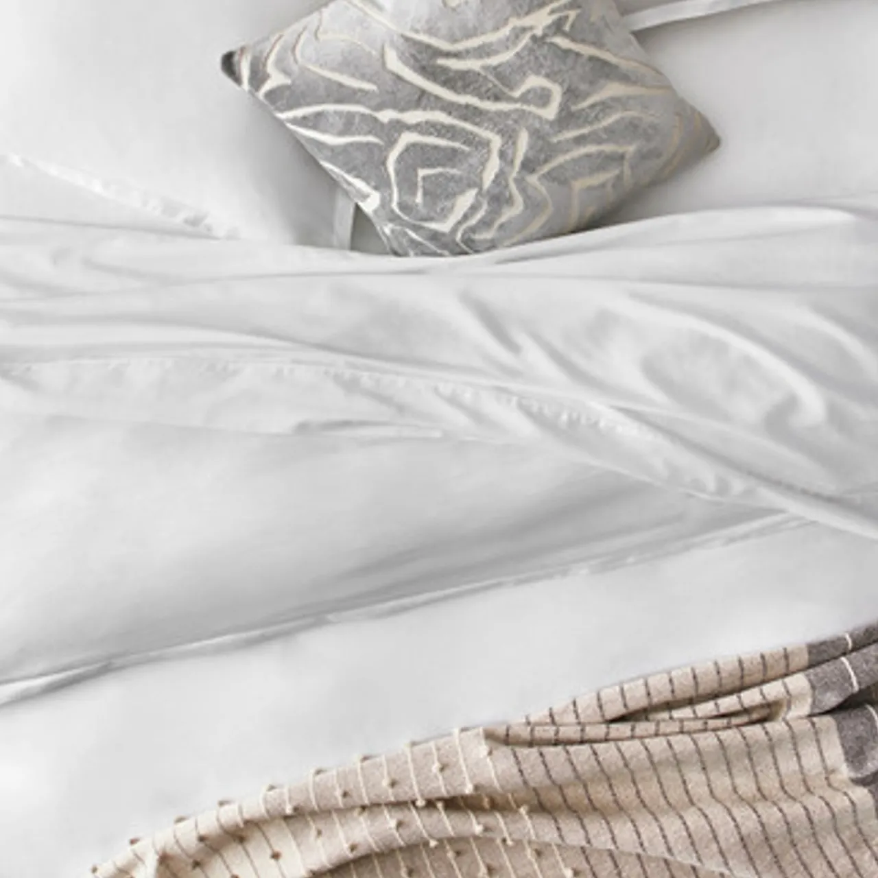 Z Gallerie Solange Bedding - Pearl> Solid Bedding | Duvets Covers & Shams