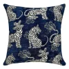 Z Gallerie Tigress Pillow 20" - Navy> Textile Sale | Novelty Pillows