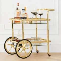 Z Gallerie Trolley Bar Cart><noscript><img width=
