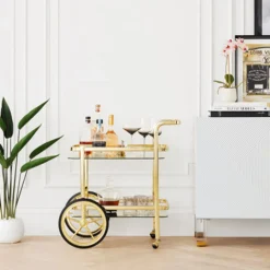 Z Gallerie Trolley Bar Cart><noscript><img width=