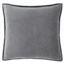 Z Gallerie Velvet Pillow 20" - Charcoal><noscript><img width=