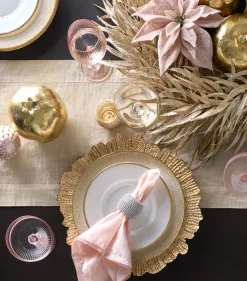 Z Gallerie Velvet Poinsettia Clip - Blush - Set of 3><noscript><img width=