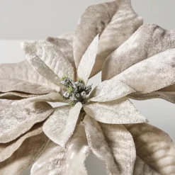 Z Gallerie Velvet Poinsettia Clip - Grey - Set of 3><noscript><img width=