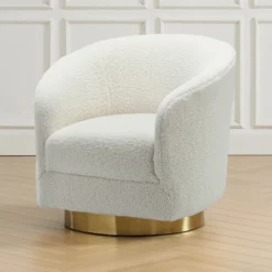 Z Gallerie Victoria Swivel Chair - Ivory> Accent Chairs