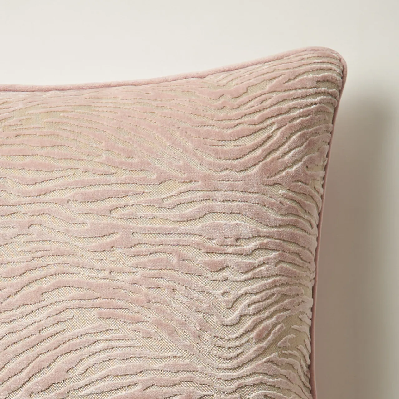 Z Gallerie Wavy Zebra Pillow 22" - Blush> Textile Sale | Patterned Pillows